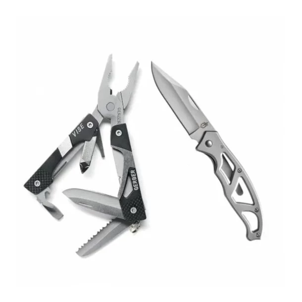 Gerber - Vise Multi-Tool & Mini Paraframe Kniv 3 Gerber - Vise Multi-Tool & Mini Paraframe Kniv