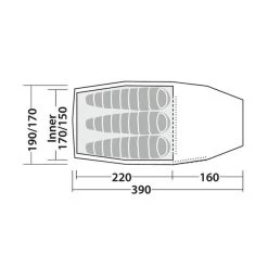 Robens - Pioneer 3EX 3-personers Telt -VildmarksEventyr Robens 130275 telt pioneer 3ex 08.w610.h610.fill