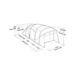 Robens - Eagle Rock 6+2XP 8-personers Telt -VildmarksEventyr Robens Eagle Rock 62XP 8 Personers Telt 07.w610.h610.fill