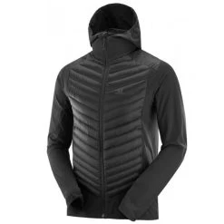 Salomon - Haloes Hybrid Jakke -VildmarksEventyr salomon l40385900 haloes hybrid black 01.w610.h610.fill