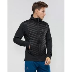 Salomon - Haloes Hybrid Jakke -VildmarksEventyr salomon l40385900 haloes hybrid black 02.w610.h610.fill